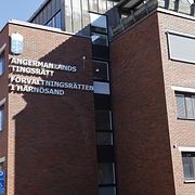 Ångermanlands tingsrätt, där häktningsförhandlingen mot 45-åringen hölls i våras.