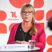 Linda Palmetzhofer, förbundsordförande på Handels. 