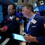 Investerare på Wall Street. Arkivbild.