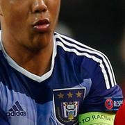 Zlatan i aktion i matchen mot Anderlecht.