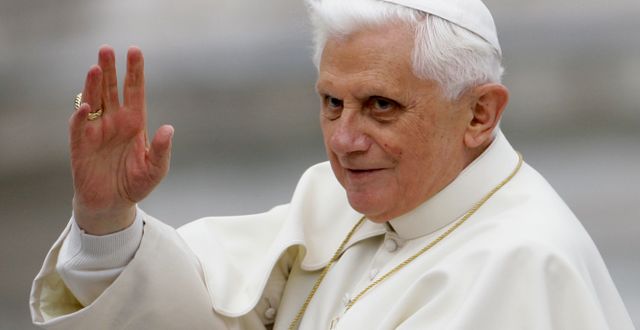 Påven Benedictus XVI fotad 2008. Arkivbild Andrew Medichini / AP