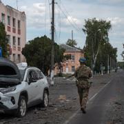 Ukrainsk soldat i Kursk.