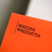 Det orange kuvertet från Pensionsmyndigheten.