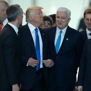 Donald Trump under tidigare Nato-möte.