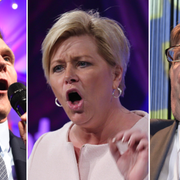 Dansk Folkepartis ledare Kristian Thulesen Dahl, Fremskrittspartiets Siv Jensen och Sannfinnländarnas Timo Soini.