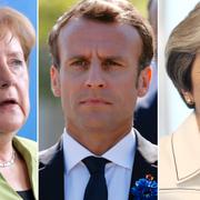 Angela Merkel/Emmanuel Macron/Theresa May.