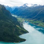 Norsk fjord. 