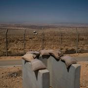 Gränsen mot Egypten från södra Israel.