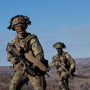  Dansk militär övar på Grönland.