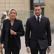 Marine Le Pen och Jordan Bardella.