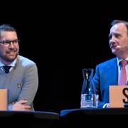 Sverigedemokraternas partiledare Jimmie Åkesson och statsminister Stefan Löfven (S). 