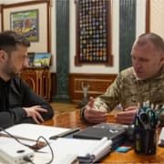 Zelenskyj och Maljuk.