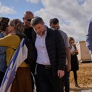 Bezalel Smotrich besöker den av Israel legaliserade bosättningen Yatziv intill den palestinska staden Beit Sahour på den illegalt ockuperade Västbanken den 19 januari 2026. 