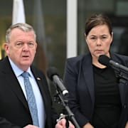 Lars Løkke Rasmussen och Vivian Motzfeldt.