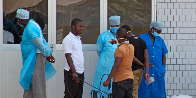 Sjukhus för ebolapatienter, arkivbild. Youssouf Bah / TT NYHETSBYRÅN