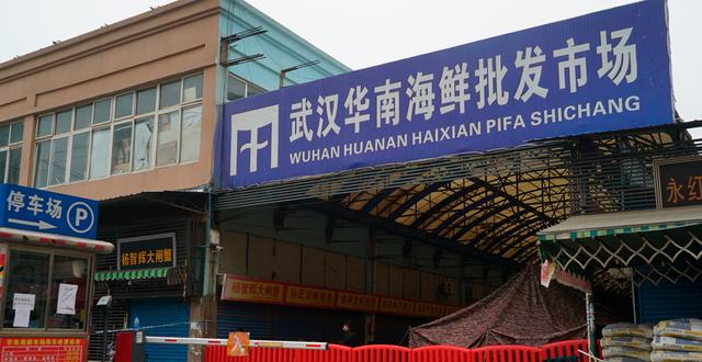Marknaden i Wuhan. AP