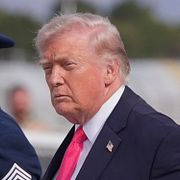 Donald Trump anländer till Las Vegas på torsdagen.