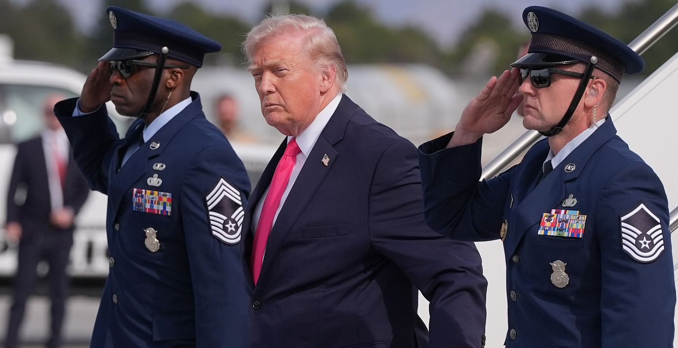 Donald Trump anländer till Las Vegas på torsdagen.