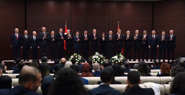 Turkiets nya regering. Ali Unal / AP