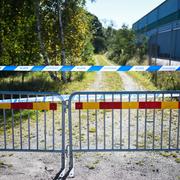 Avspärrningar i närheten av E6 vid Stenungsund förra året.