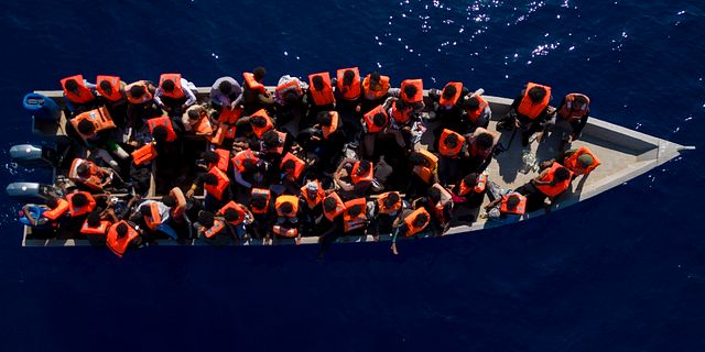 Migranter på Medelhavet, 17 juni.  Joan Mateu Parra / AP