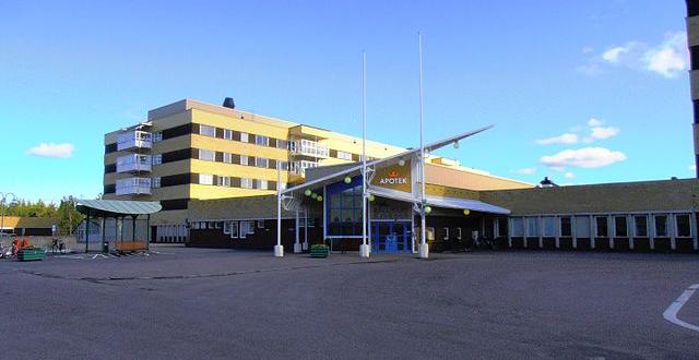 Gällivare sjukhus.  Wikimedia Commons
