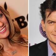 Scottine Ross och Charlie Sheen.