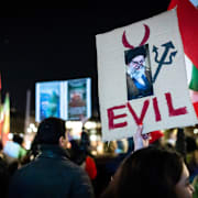 Irankritisk demonstration i schweiziska Zürich på tisdagen.