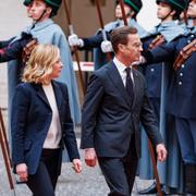 Sveriges statsminister Ulf Kristersson (M) och Italiens premiärminister Giorgia Meloni.