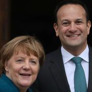 Angela Merkel och Leo Varadkar.