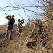 Ryska soldater i Kurk 2025. 