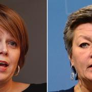 Katrin Stjernfeldt Jammeh, arbetsmarknadsminister Ylva Johansson.