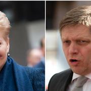 Dalia Grybauskaite och Robert Fico