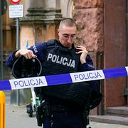 Arkivbild från annan polisinsats i Warszawa.