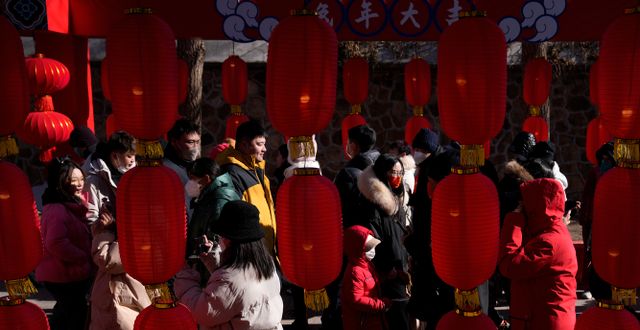 Nyårsfirande i Peking. Andy Wong / AP