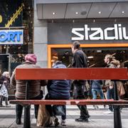 Stadium på Drottninggatan i Stockholm. Arkivbild.