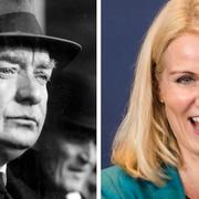 Per Albin Hansson och Helle Thorning-Schmidt.