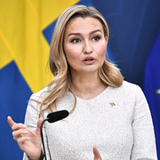 KD-ledaren Ebba Busch och Christian Sonesson (M) är Staffanstorps kommunstyrelseordförande.