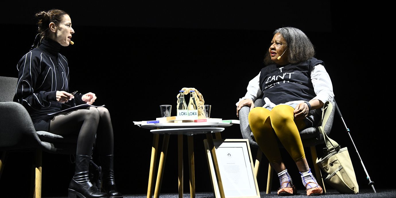 Jessika Gedin och Jamaica Kincaid.