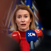 Estlands premiärminister Kaja Kallas i februari.