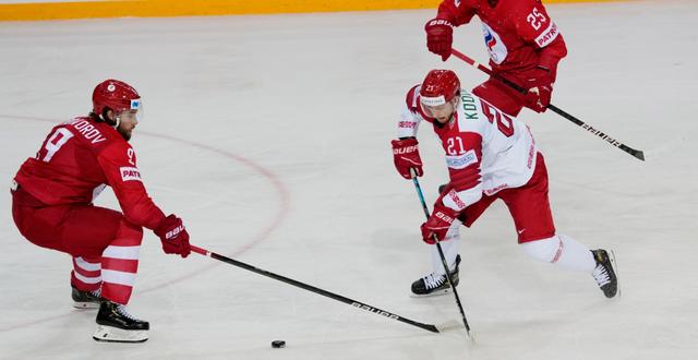 Ryssland mot Belarus i hockey-VM i somras. INTS KALNINS / BILDBYRÅN