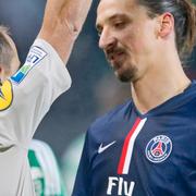 Zlatan Ibrahimovic vid en annan domarincident tidigare i veckan.