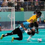 Futsalmatch mellan Brasilien och Argentina.