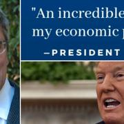 Stephen Moore, Trumps recension av boken om sig själv, Trump.