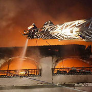 Bild från Charkiv som Ukrainas räddningstjänst publicerat.