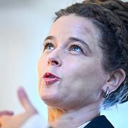 Miljöpartiets språkrör Amanda Lind.
