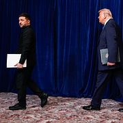 Zelenskyj och Trump under ett möte i december 2025.