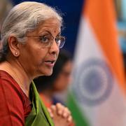 Indiens finansminister Nirmala Sitharaman.
