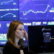 Investerare på Wall Street.