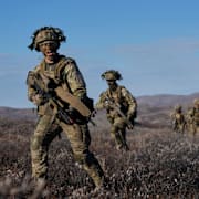 Bild på danska soldater på Grönland. 